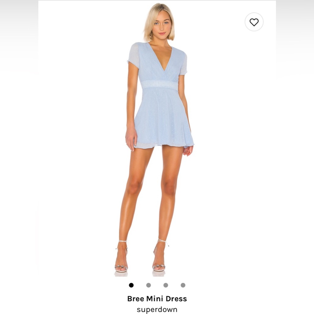 Revolve Superdown Bree Mini Dress in Light Blue. Size Medium. New with Tags.